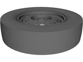 Steel Rim 14 Inch 3D Model