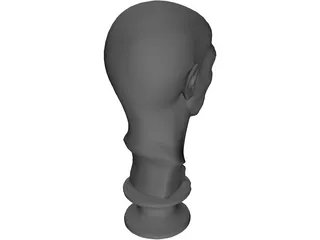 Old Man Head 3D Model