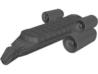 Spaceship Cargo 3D Model