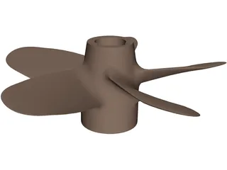 Propeller 5 Blades 3D Model