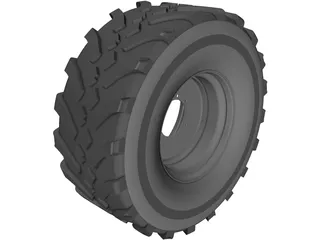 Whell and Tyre 650 65R30.5 3D Model