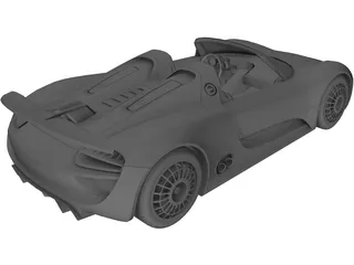 Porsche 918 Spyder Concept 3D Model