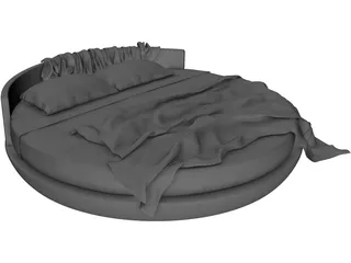 Round Bed 3D Model
