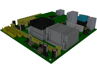 Motherboard Mini ITX 3D Model