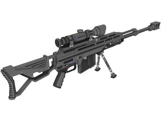 Coalition Rifle 3D Model