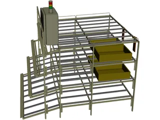 Parts Supply Rack 3D Model