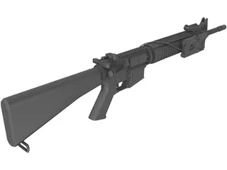 M16 EX Rifle 3D Model