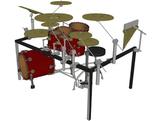 Drum Set 3D Model