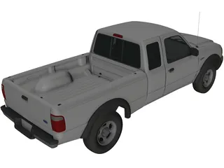 Ford Ranger Pickup 3D Model