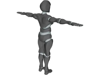 Robot Soldier 3D Model