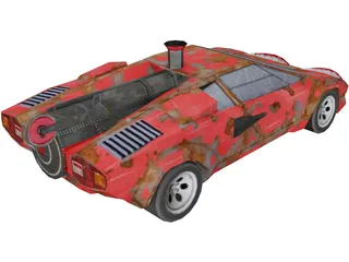 Lamborghini Countach War 3D Model