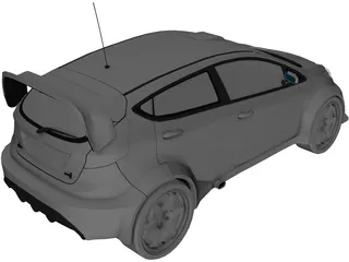 Ford Fiesta Ken Block 3D Model