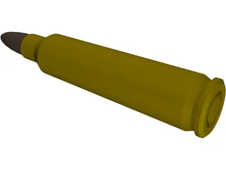 Bullet 5.56 45mm NATO 3D Model