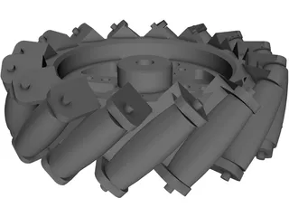 Mecanum Wheel 3D Model