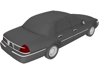 Mercury Grand Marquis (1998) 3D Model