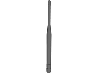 Antenna 800 MHz Whip 3D Model