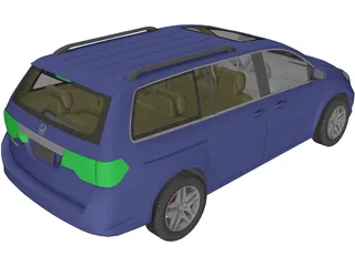 Honda Odyssey (2009) 3D Model