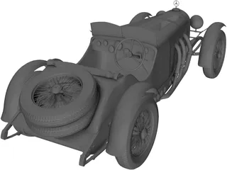 Mercedes-Benz Sport Coupe (1929) 3D Model