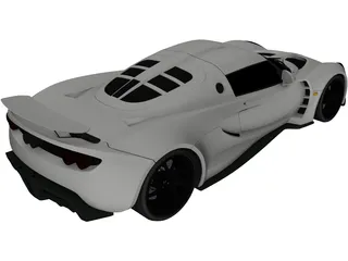 Lotus Hennessey Venom GT (2010) 3D Model