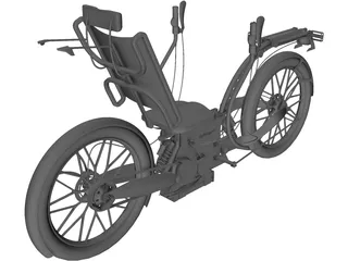 Recumbent Electric Bicycle 3D Model