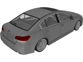 Subaru Legacy (2010) 3D Model