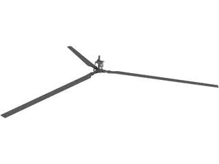 Helicopter Rotor 3D Model