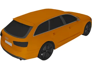 Audi A6 Avant (2012) 3D Model