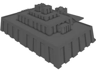 Ziggurat of Ur 3D Model