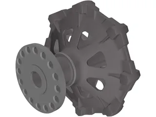 Traction Sheave 3D Model