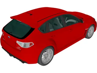 Subaru Impreza WRX STi (2008) 3D Model