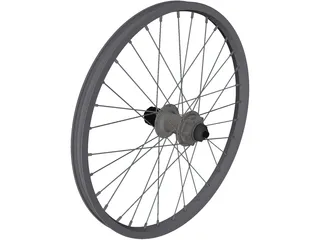 Rear Wheel 20 Inch 3D Model