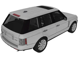 Range Rover Supercharged (2008) 3D Model