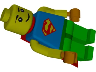 LEGO Superman 3D Model