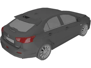 Mitsubishi Lancer Sportback (2009) 3D Model