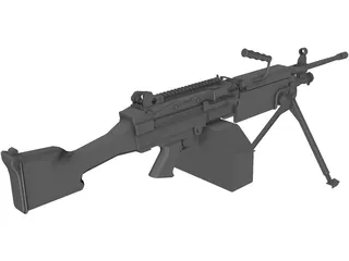 M249 LMG 3D Model