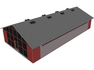 Industrial House 3D Model