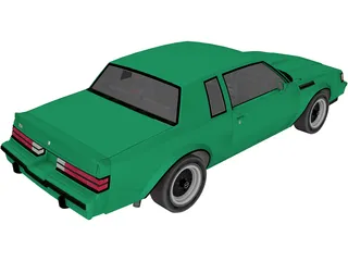 Buick Regal GNX (1987) 3D Model