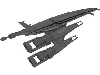 Masseffect Cerberus SSV Normany SR2 3D Model