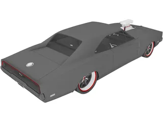 Dodge Charger Custom (1969) 3D Model