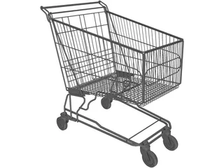 Shopping Cart 3D Model