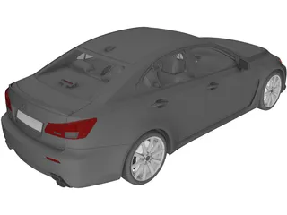 Lexus IS-F 3D Model