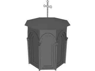 Church Tower 3D Model