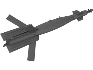 GBU-12 500lb Laser Guided Missile 3D Model
