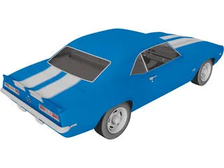 Chevrolet Camaro SS (1969) 3D Model