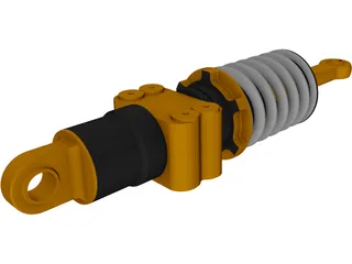 Formula Renault 3.5 Rear Suspension Damper 3D Model