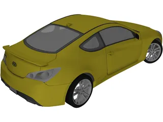 Hyundai Genesis Coupe 3D Model
