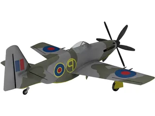 Martin Baker MB 5 3D Model