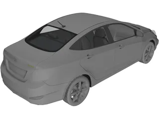 Hyundai Solaris 3D Model