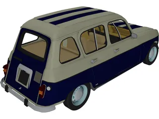 Renault 4 3D Model