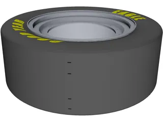 Wheel Assembly FSAE 3D Model